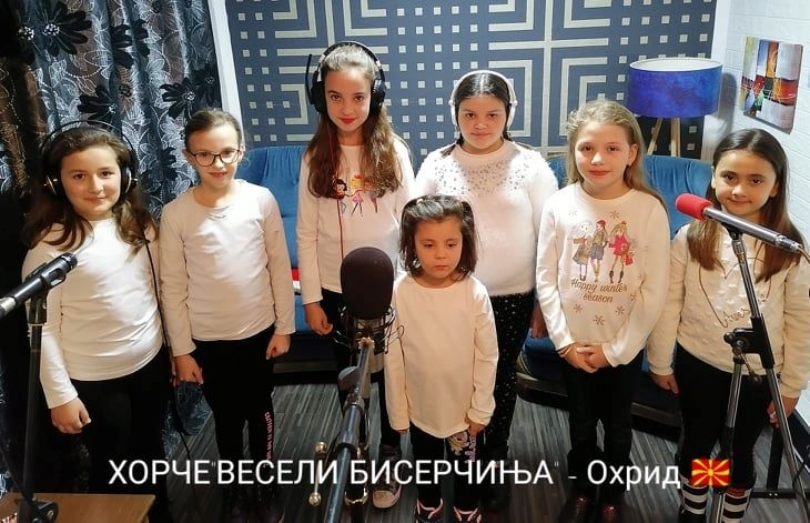 Детскиот хор „Весели бисерчиња“ ја сними десеттата – јубилејна „Божикна песна“