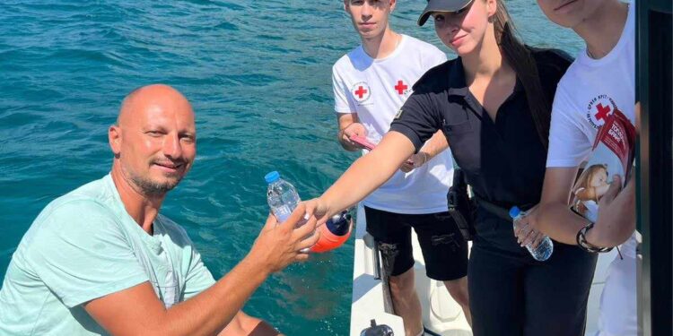 Превентивно-едукативна кампања на Езерската полиција и Црвениот крст за заштита од топлотен удар